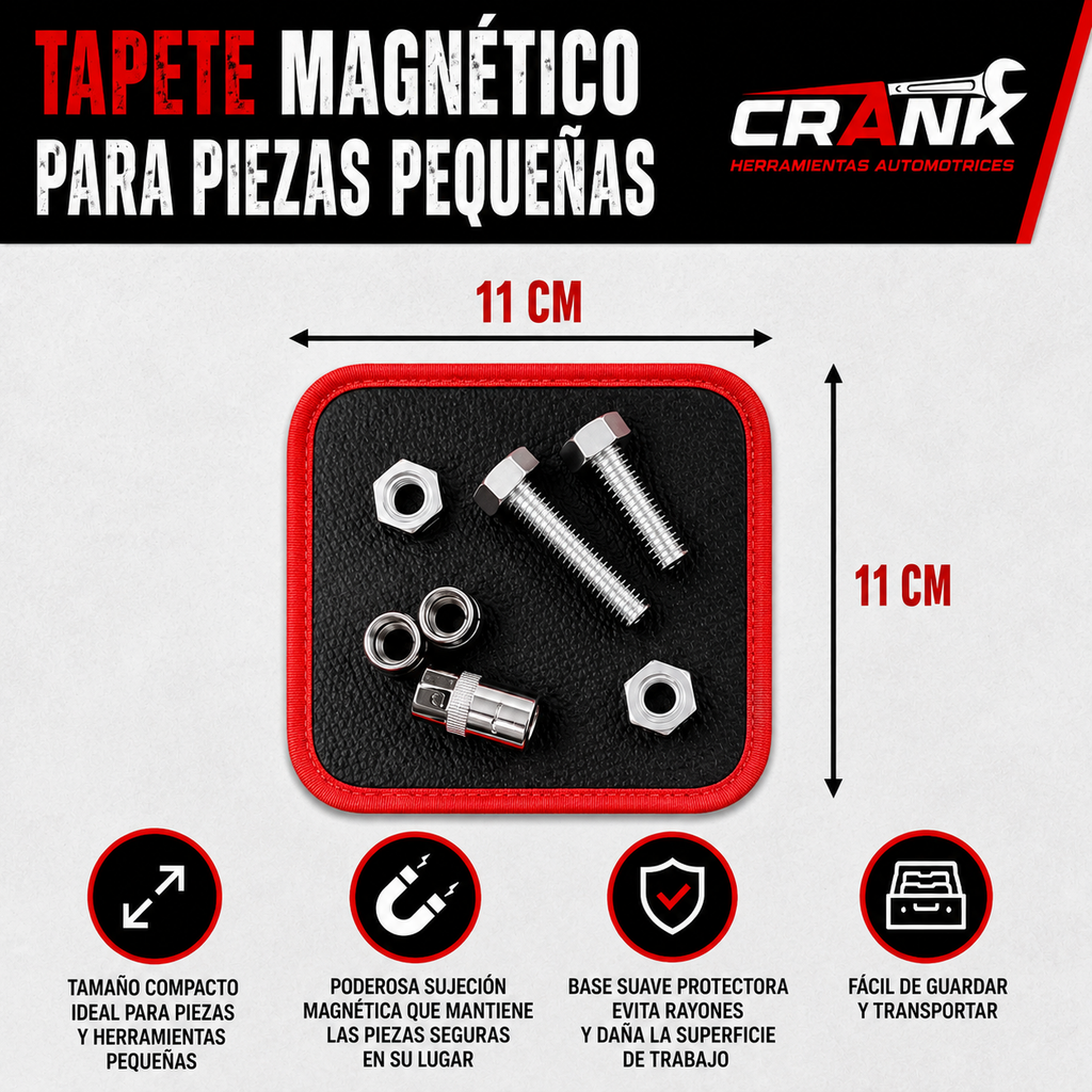 Set Magnético de 3 Piezas para Herramientas y Tornillería