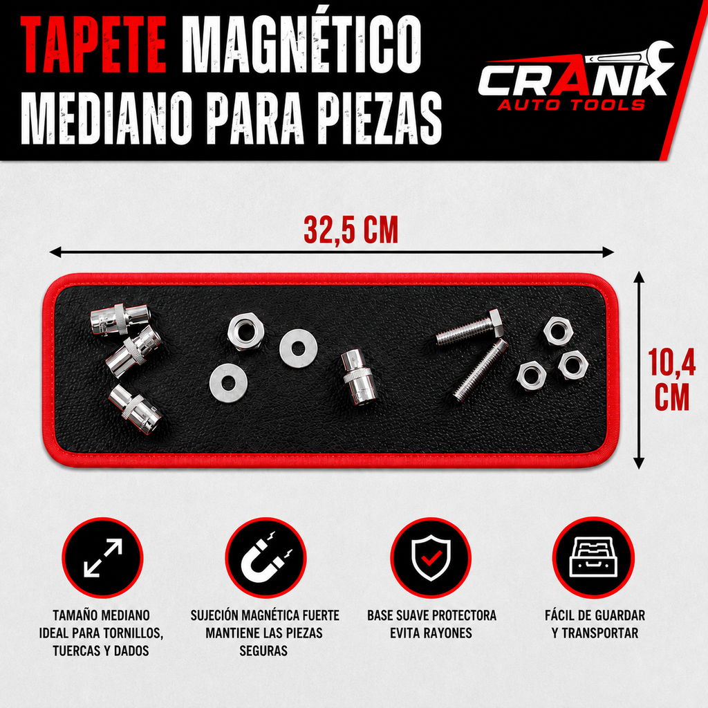 Set Magnético de 3 Piezas para Herramientas y Tornillería