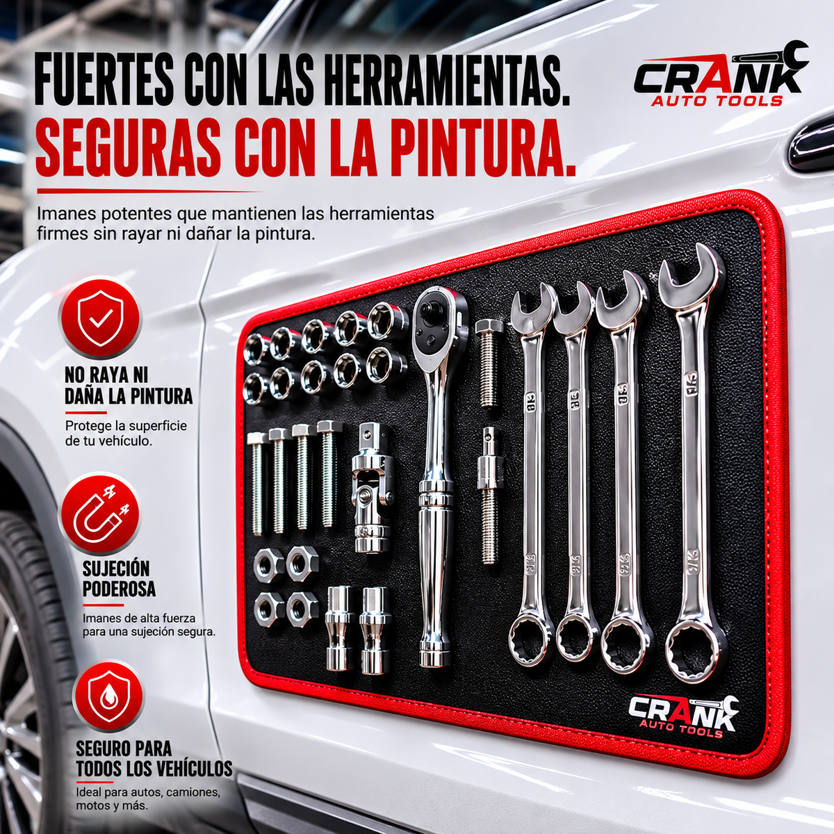 Set Magnético de 3 Piezas para Herramientas y Tornillería