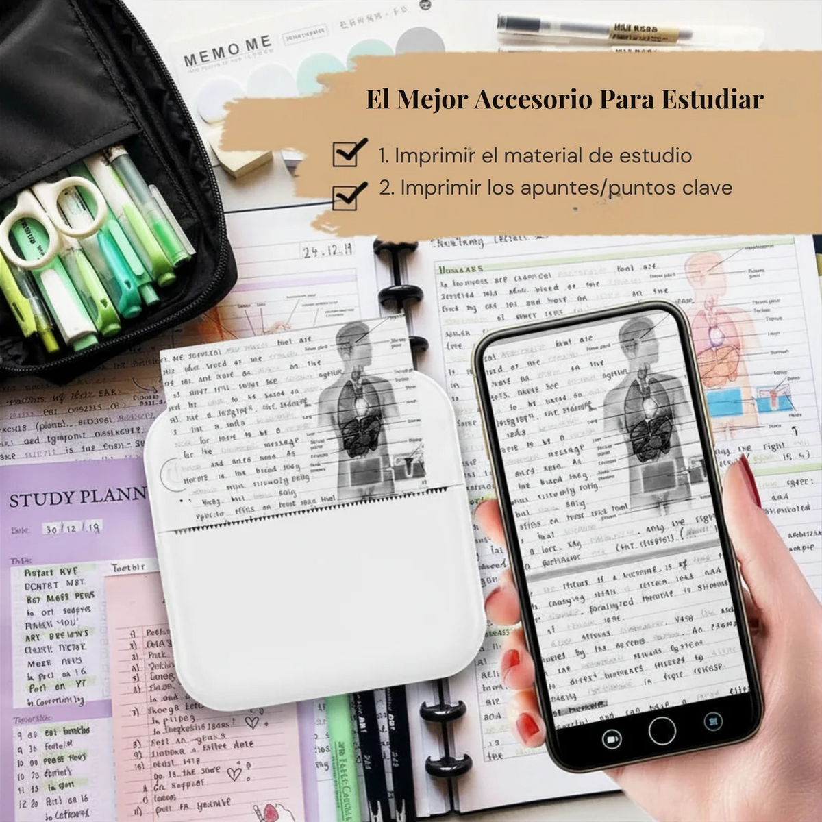 Mini Impresora Térmica Portátil.